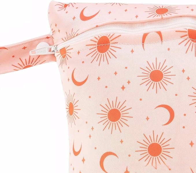Wet Dry Bag for Baby, Swimsuit, Diaper Bag & Travel - Waterproof Reusable Leakproof Pouch for Wet Clothes, Swimsuits, Pool, Beach, and Gym