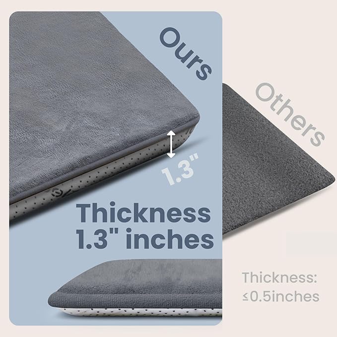 Baby Play Mat for Floor,50"×65" Playpen Mat for Toddler,Infant,Kids,1.3" Thick Elasti Foam Non-Slip Nursery Rug,Water Repellent Soft Padded Floor Mats for Tummy Time,Crawling(Dark Grey)