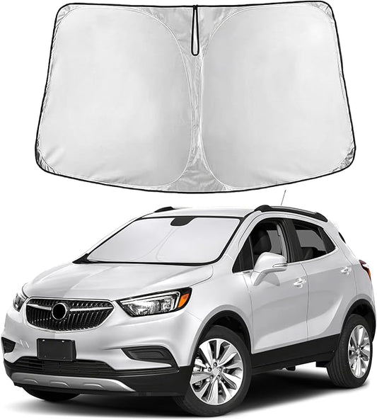 EcoNour Windshield Sun Shade Compatible for Buick Encore 2013-2019 Front Window Sunshade Foldable Sun Visor UV & Heat Blocking Protection