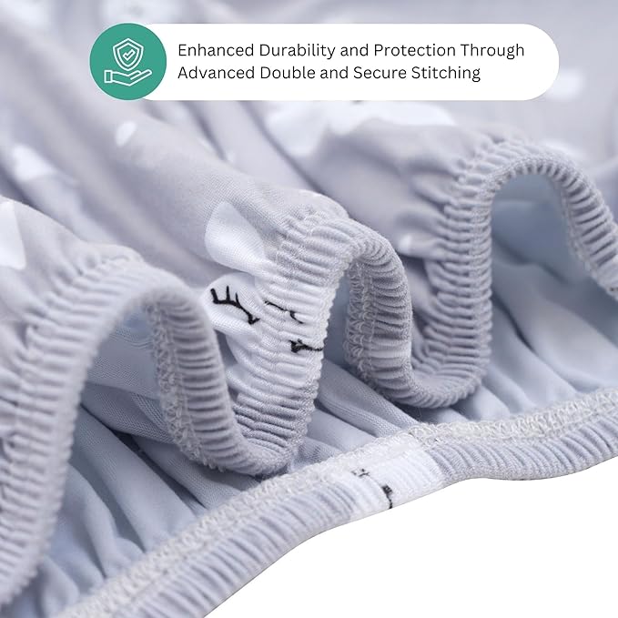 Bassinet Sheets for UPPAbaby Bassinet V3, Graco Modes, DreamMore, SmartSense Soothing, Thule Bassinet, 3 Pack, 16 x 30, Ultra Soft, Breathable, Unisex Boys Girls, Gray (Moon, Stars)