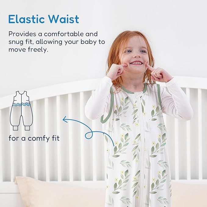TotAha Toddler Sleep Sack with Legs, 0.5 TOG Light and Soft Baby Sleeping Bag, Walker Sleep Sack for Babies 12-24M, 2T-3T