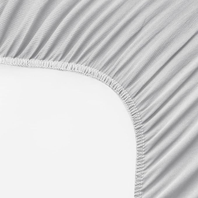 Changing Pad Cover Waterproof, 2 Pack Diaper Change Table Sheets for Baby Boys Girls, Fitted Cradle Sheets for 32"x16" Contoured Pad, Breathable & Ultra Soft, Grey