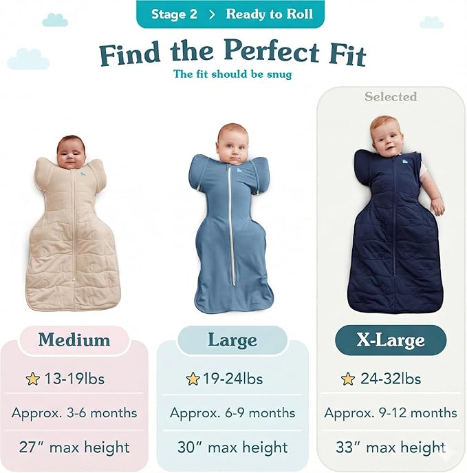 Love to Dream Swaddle UP, Transition Bag Warm 2.5 TOG, Gently Help Baby Safely Transition from Being Swaddled to Arms Free
