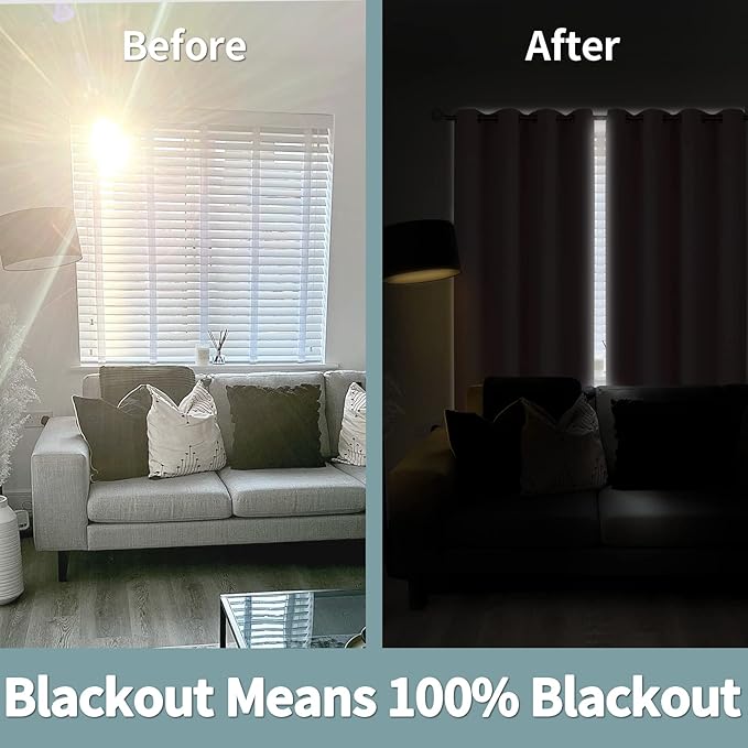 BGment Baby Pink 100% Blackout Curtains for Nursery Bedroom 72 Inch Length 2 Panels, Thermal Insulated Full Light Blocking Grommet Noise Cancelling Window Curtains for Girls Room, 42 Inch Wide Each