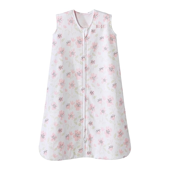 HALO SleepSack, 100% Cotton Wearable Blanket, Swaddle Transition Sleeping Bag, TOG 0.5, Wildflower Blush, X-Large, 18-24 Months