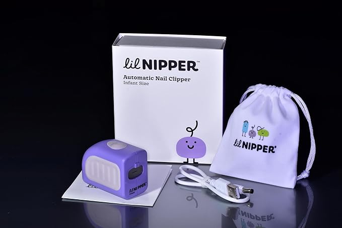 Electric Baby Nail Trimmer Ages 3mo-5yrs | Safe for Infants & Toddlers with Cerebral Palsy, Autism, Special Needs | Won't Cut Skin | LED Light | Rechargeable | Registry Must-Have