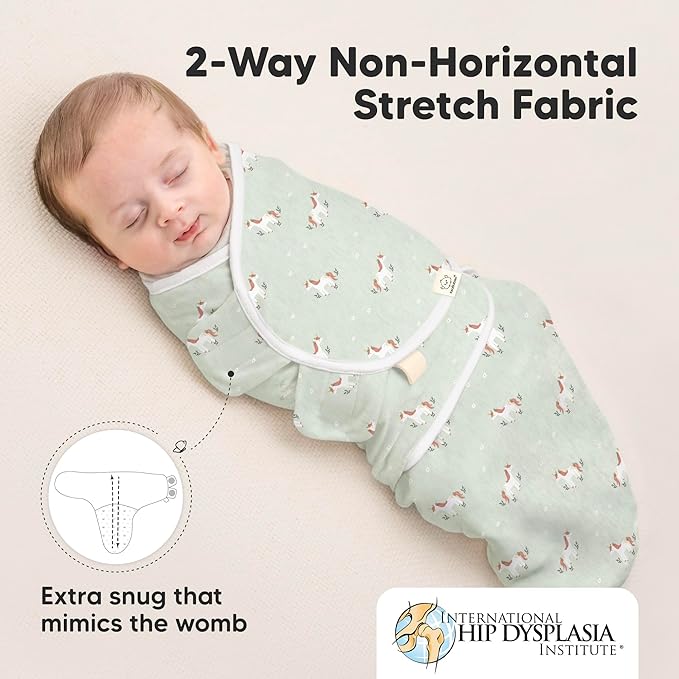KeaBabies 3-Pack Organic Baby Swaddle Sleep Sacks - Swaddles for Newborns, Infant 0-3 Months, Baby Girls, Boys, Soft & Snug Newborn Sleep Sack, Nursery Swaddling Blankets (Lunaris)