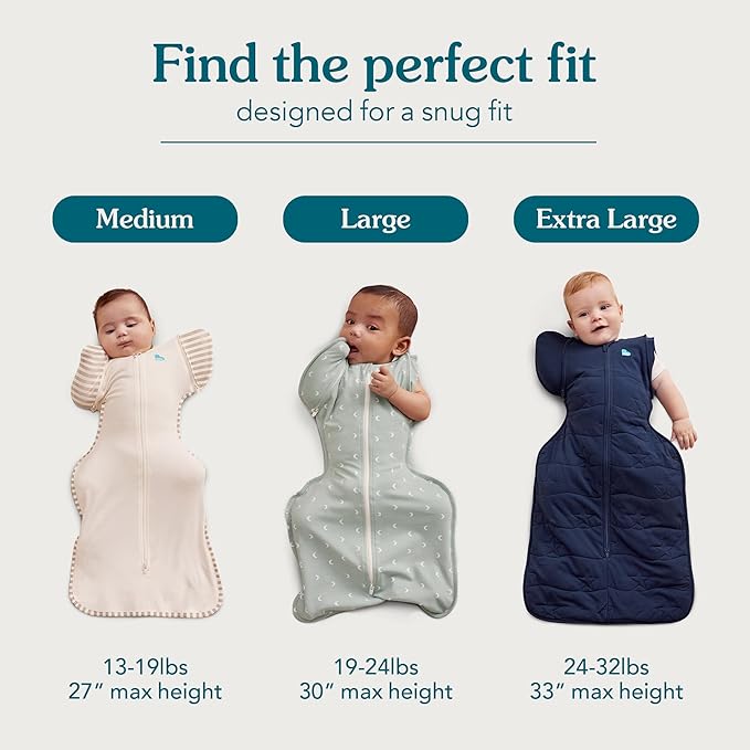 Love to Dream Swaddle UP, Transition Bag Warm 2.5 TOG, Gently Help Baby Safely Transition from Being Swaddled to Arms Free