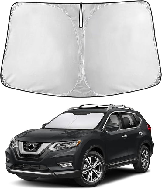 Econour Windshield Sunshade for Nissan Rogue 2014-2018 2019 2020, Sun Visor for Front Windshield & Window Sun Shade Cover, UV Heat Blocker & Protector, Car Accessories