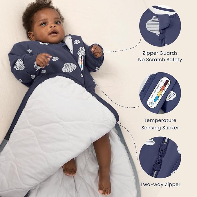 Unisex Sleeping Bag for Babies and Toddlers 3.5 Tog Sleep Sack, Baby Sleep Sack, One piece with sleeves, Gifts for Baby