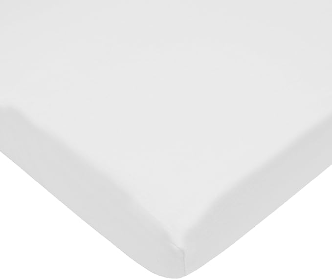 American Baby Company 15" x 33" Fitted Bassinet Sheet, 100% Natural Cotton Jersey Knit, Blue/Gray/White, Soft Breathable, for Boys and Girls, Pack of 3
