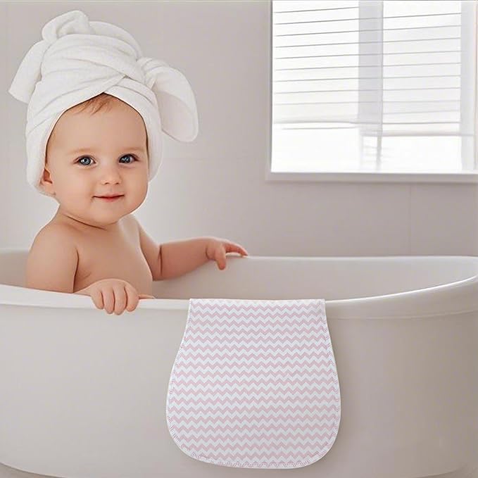 Benoxine 10-Pack Burp Cloths for Baby Boys and Girls, Baby Burp Cloth,Baby Washcloths, Burp Rags, Large Neutral Burp Clothes for Newborn
