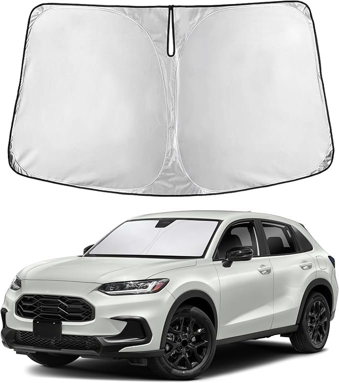 Econour Windshield Sunshade for Honda HR-V 2023-2024 2025 2026, Sun Visor for Front Windshield & Window Sun Shade Cover, UV Heat Blocker & Protector, Car Accessories