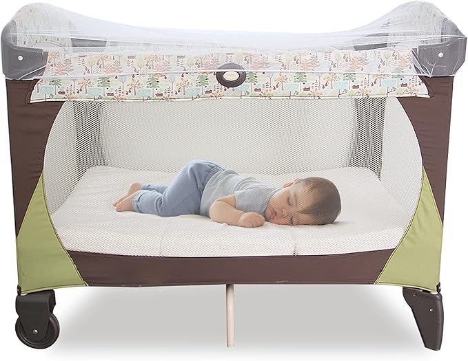 Baby Mosquito Net for Stroller, Reusable Bug Net for Stroller, Playards, Pack N Plays and Portable Mini Crib, Portable & Durable Baby Insect Netting, White