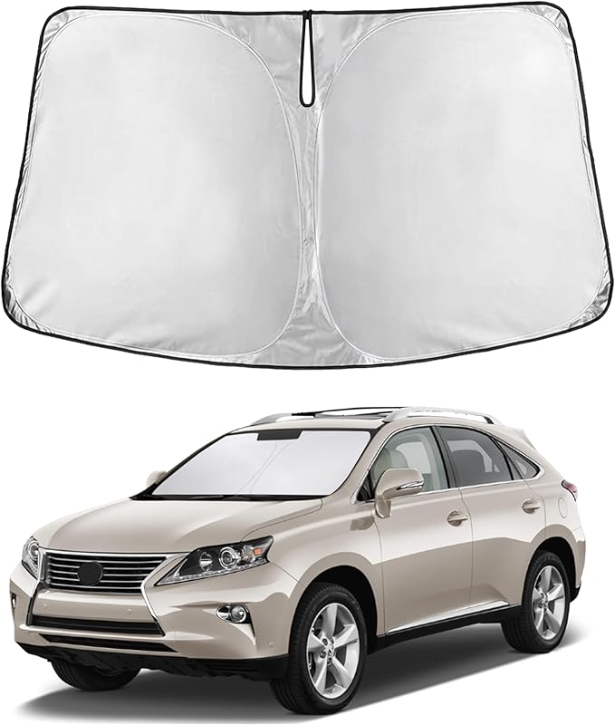 Econour Windshield Sunshade for Lexus RX 350 2010-2013 2014 2015, Sun Visor for Front Windshield & Window Sun Shade Cover, UV Heat Blocker & Protector, Car Accessories