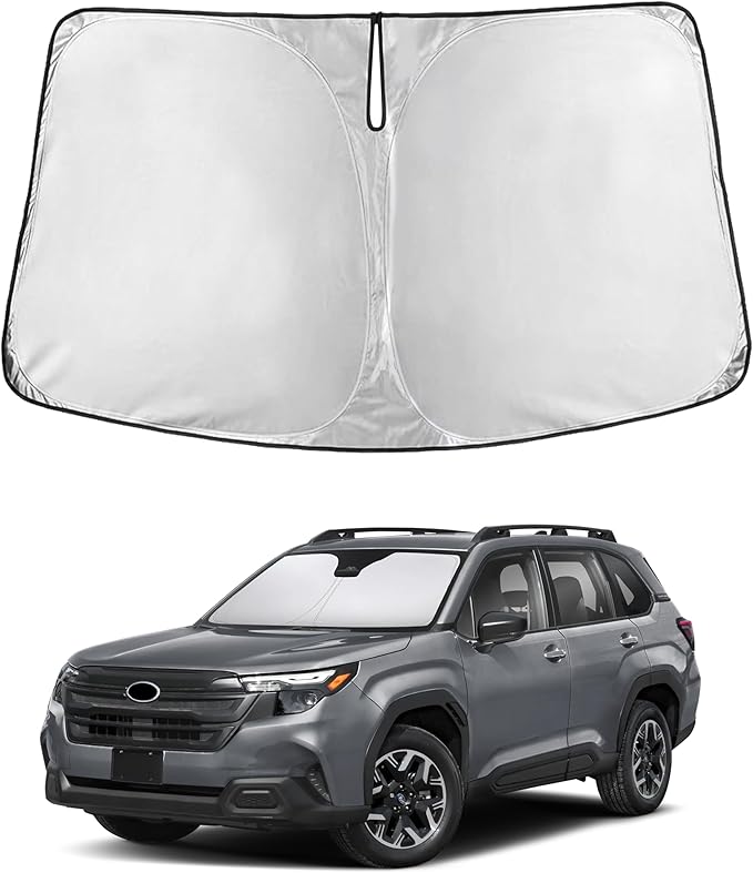 Econour Windshield Sunshade for Subaru Forester 2025 2026, Sun Visor for Front Windshield & Window Sun Shade Cover, UV Heat Blocker & Protector, Car Accessories