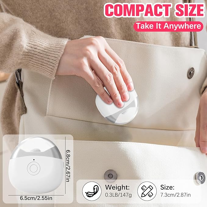 2026 New Electric Nail Clippers, Automatic Nail Trimmer with LED Light & 2 Speeds - Safe Portable Nail Cutter for Baby Kids Adult Seniors, Portable for Home Travel (White)