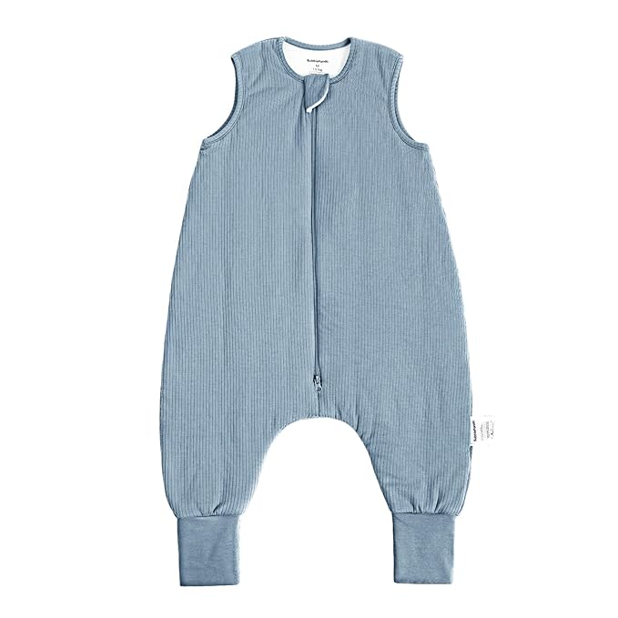 BubblePanda Rayon Made from Bamboo Toddler Sleep Sack with Feet 24-36 Months 1.0 Tog Breathable Sleep Sack 2t-3t Ultra Soft Baby Wearable Blanket with Legs Unisex Sleeping Bag with 2-Way Zipper