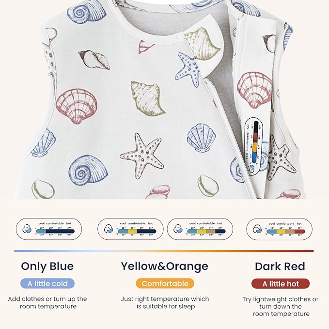 kaiya baby Unisex Sleeping Bag for Babies and Toddlers 1.0 Tog Sleep Sack 0-6 Months, Newborn Sleep Sack, Wearable Blanket Baby, One Piece Sleeveless Sleep Sack, Gifts for Baby