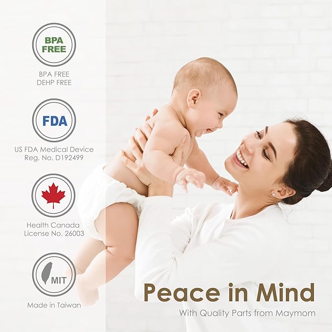 Maymom Pump Part Compatible with Spectra S1,S2 Spectra 9 Plus Breastpump; Incl Wide Mouth Flange (One flange-15mm. Flange) Not Original Spectra Flange; Not Spectra Baby USA Parts