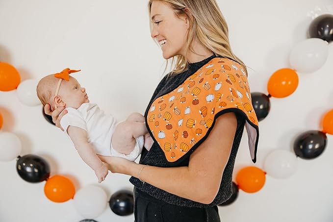 Copper Pearl Baby Burp Cloth Large 21''x10'' Size Premium Absorbent Triple Layer 3-Pack Gift Set Bones