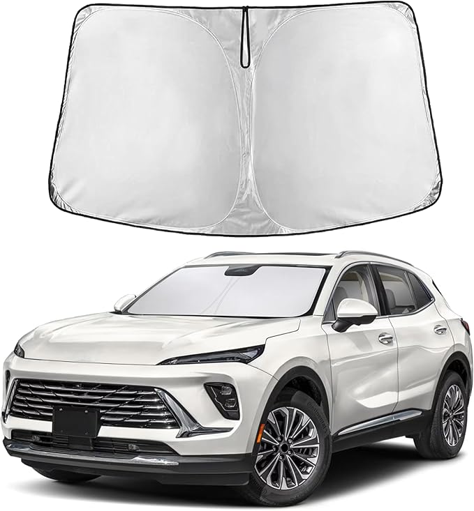 EcoNour Custom Windshield Sun Shade for Buick Envision 2021–2026 | Luxury Compact SUV Front Window Heat & UV Shield | Foldable Multi-Layer Sun Cover