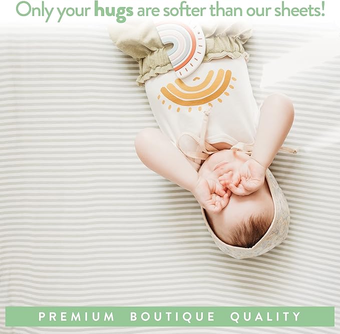 Cuddly Cubs Fitted Pack and Play Playard Sheets Compatible with Graco Pack n Play, 4Moms, Chicco, Guava Lotus and Other Playpen, Play Yards, Portable and Mini Cribs