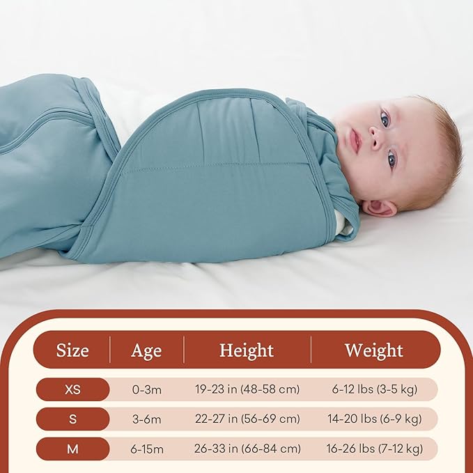 1.0 TOG Preemie Swaddle Sleep Sack, Adjustable Wearable Blanket for Infants Newborns 0-6 Months