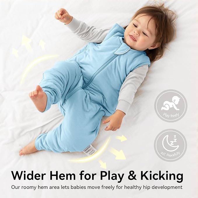 EasyFi Rayon Made from Bamboo Sleep Sack with Feet Baby Sleep Sack with Legs