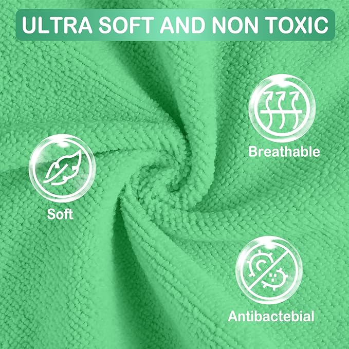 Baby Washcloths, 24Pack Baby Wash Cloths Extra Soft & Ultra Absorbent, Baby Towels and Washcloths Face Towels for Unisex Boys Girls Body, Washclothes Gentle on Sensitive Skin, 9x9 Lion