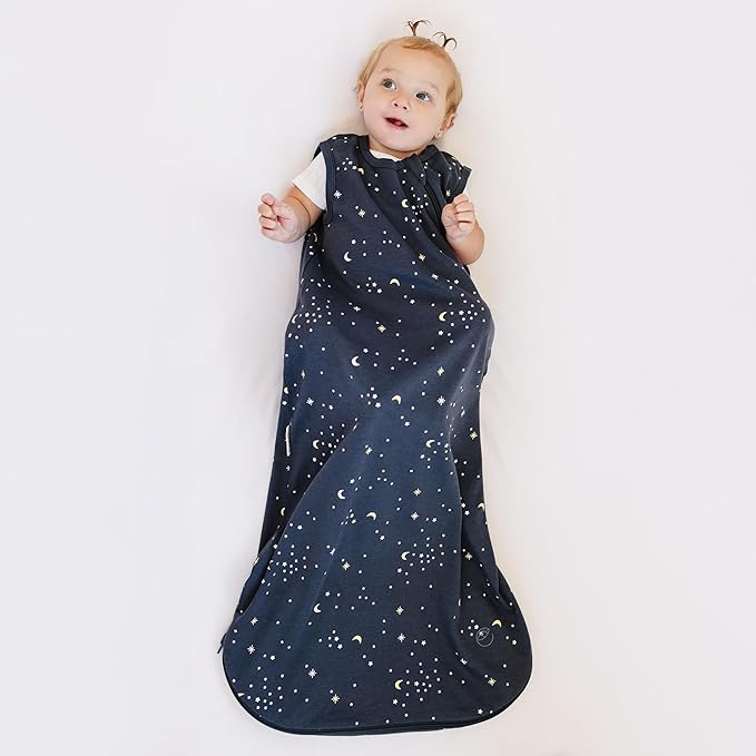 Ecolino Organic Cotton Baby Sleep Sack - 2-Way Zipper Baby Wearable Blanket - Toddler Sleeping Bag Sack - 18-36 Months - Milky Way