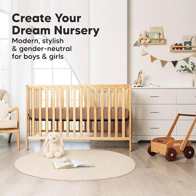 KeaBabies 2-Pack Muslin Crib Sheets for Boys, Girls - 100% Organic Cotton Fitted Baby Crib Mattress Sheet, Soft Breathable Standard Toddler Bed Cover Bedding Set, Neutral, Durable 52x28 (Russet)