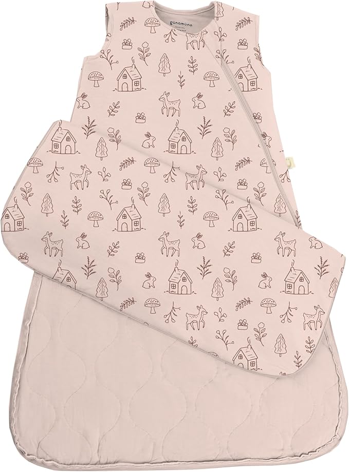 GUNAMUNA Sleep Sacks for Babies Toddlers and Newborns, Easy Changing Diaper Zipper, Cozy, 2.5 TOG