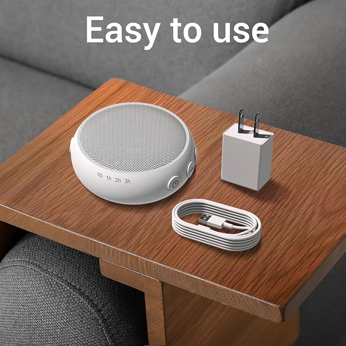 SoundMe Pink Noise Machine Sound Machinie with 30 Soothing Natural Sounds 36 Volume Portable Travelfor Sleeping Brown Noise Machine for Baby Kids Adults Noise Canceling Machine for Office Privacy