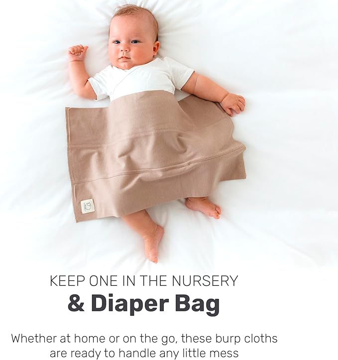 Lamb Babies Snug Baby Cotton Burp Cloths, Absorbent, Lightweight, and Gentle Cotton for Mess-Free Moments, Baby Burp Cloths for Boys and Girls An Essential Addition to Every Parent's Diaper Bag