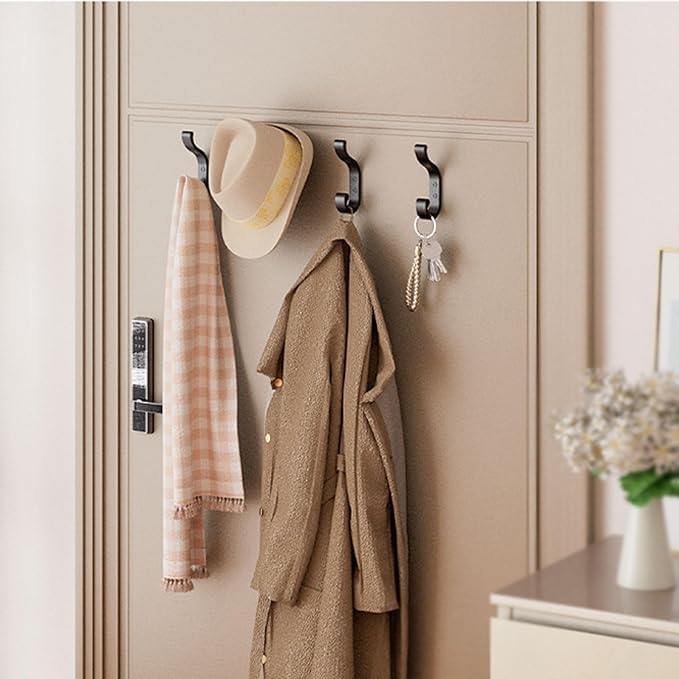 Coat Hanger Wall Mount 8-Pack - Wall Hooks for Hanging Heavy Duty