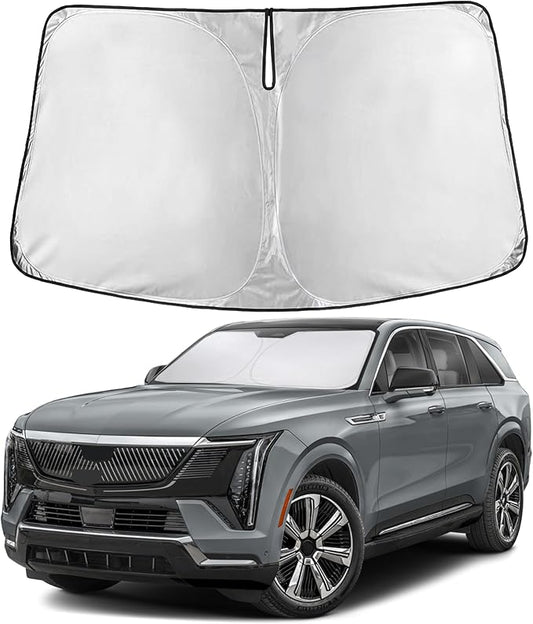 Econour Windshield Sunshade for Cadillac Escalade 2021-2024 2025 2026, Sun Visor for Front Windshield & Window Sun Shade Cover, UV Heat Blocker & Protector, Car Accessories