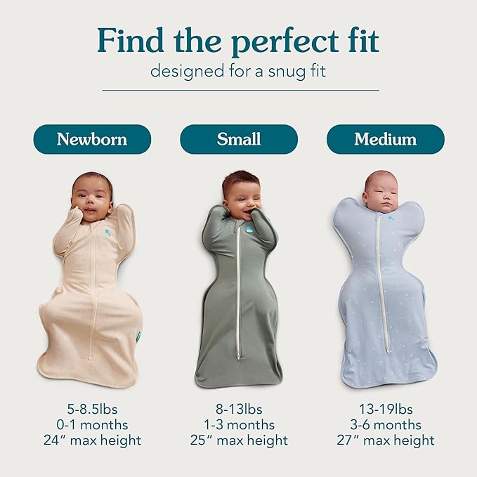 Love to Dream Warm Swaddle UP 2.5 TOG Baby Sleep Sack for Autumn & Winter | Arms Up Position for Self-Soothing, Calms Startle Reflex | Newborn 5–8.5 lbs, Rose