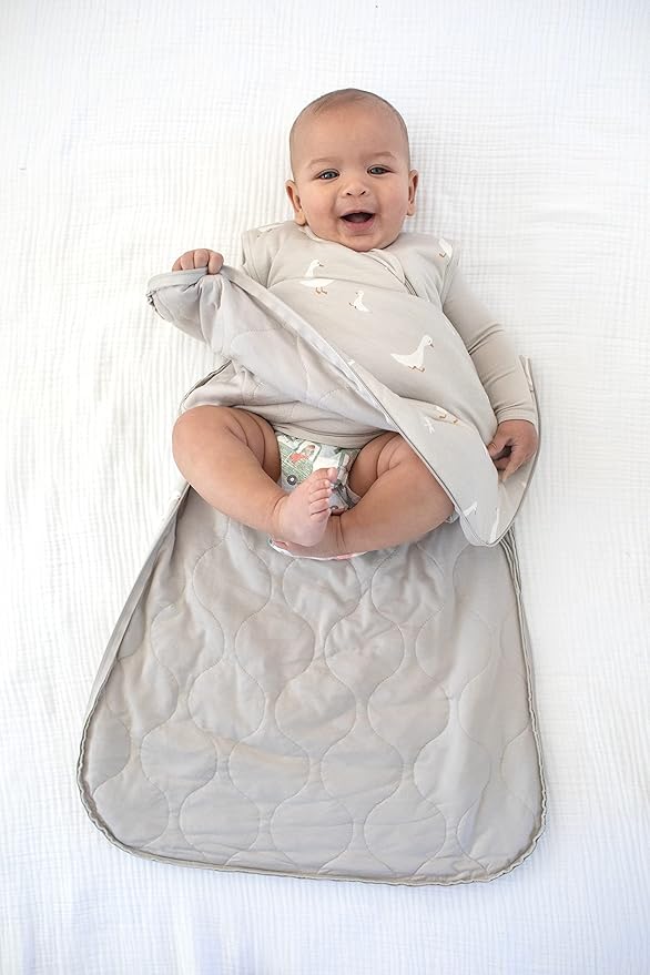 GUNAMUNA Sleep Sacks for Babies Toddlers and Newborns, Easy Changing Diaper Zipper, Cozy, 2.5 TOG