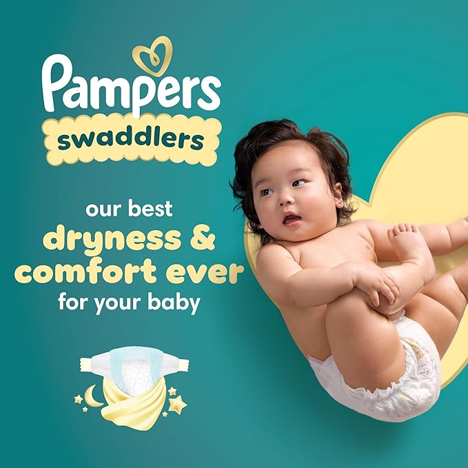 Pampers Baby Diapers - Swaddlers - Size 7, 44 Count, Ultra Absorbent Disposable Infant Diaper