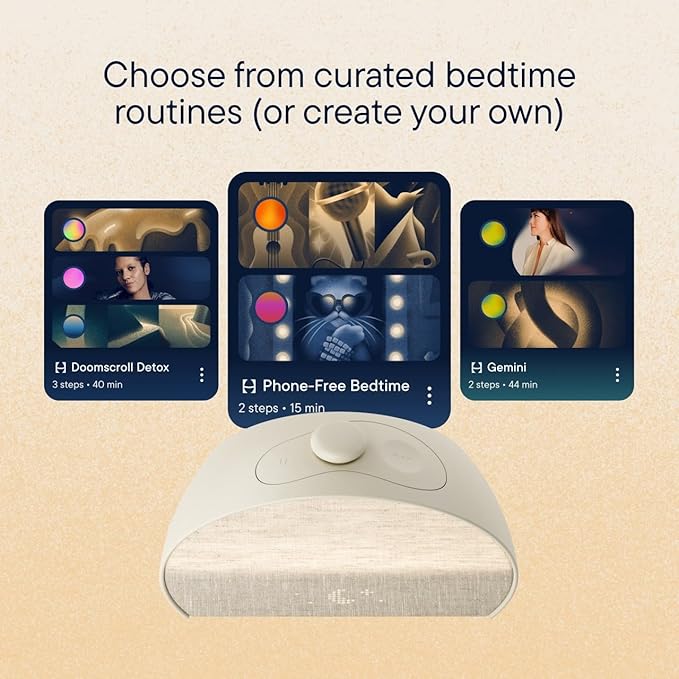 Hatch Restore 3 Sunrise Alarm Clock, Sound Machine, Smart Light (Putty) - White Noise, Screen-Free Sleep Routine