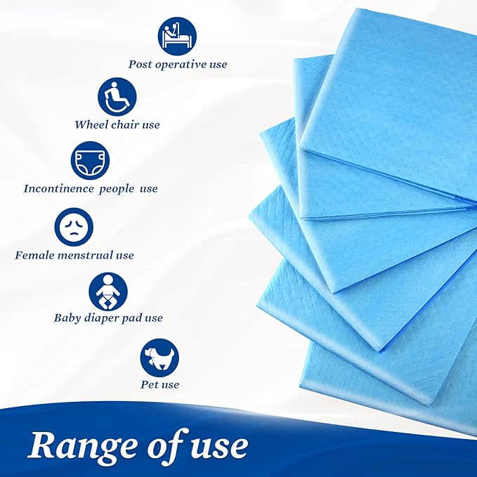 SOFYFINE Premium Chucks Pads Disposable 23"x36" (50 Count) , Leakproof Adults Incontinence Bed Pads, Heavy Duty Absorbent Underpads Waterproof, Extra Large Puppy Pee Training Pad