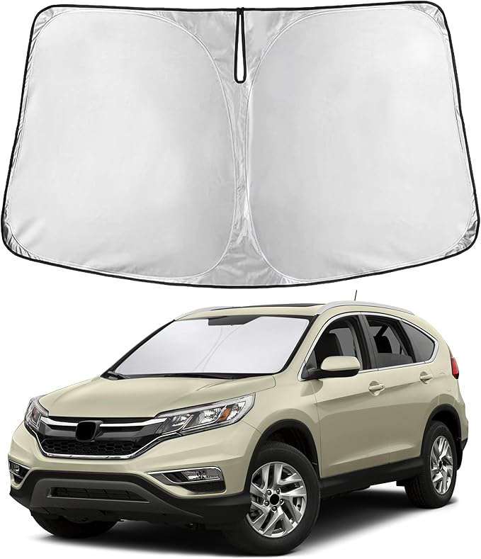 Econour Windshield Sunshade for Honda CR-V 2012-2014 2015 2016, Sun Visor for Front Windshield & Window Sun Shade Cover, UV Heat Blocker & Protector, Car Accessories