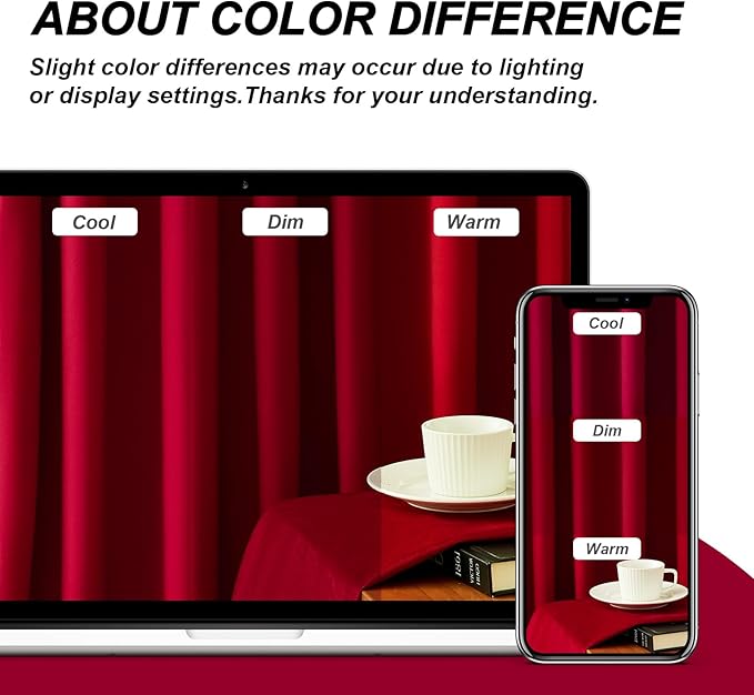 Topfinel Christmas Red Velvet Blackout Curtains 108 Inches Long for Living Room Large Window Winter Cold Blocking Noise Cancelling Heavy Tall Floor Length Grommet Drapes 2 Panels Holiday Decor