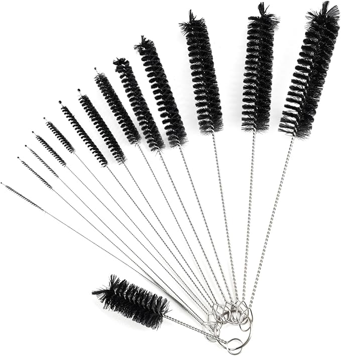 LOVEINUSA Straw Cleaner Brush, 14PCS 8.3 Inch Nylon Tube Brush Set, Bottle Cleaning Brushes for Sippy Cup, Tumbler, Water Bottle, Tight Spaces