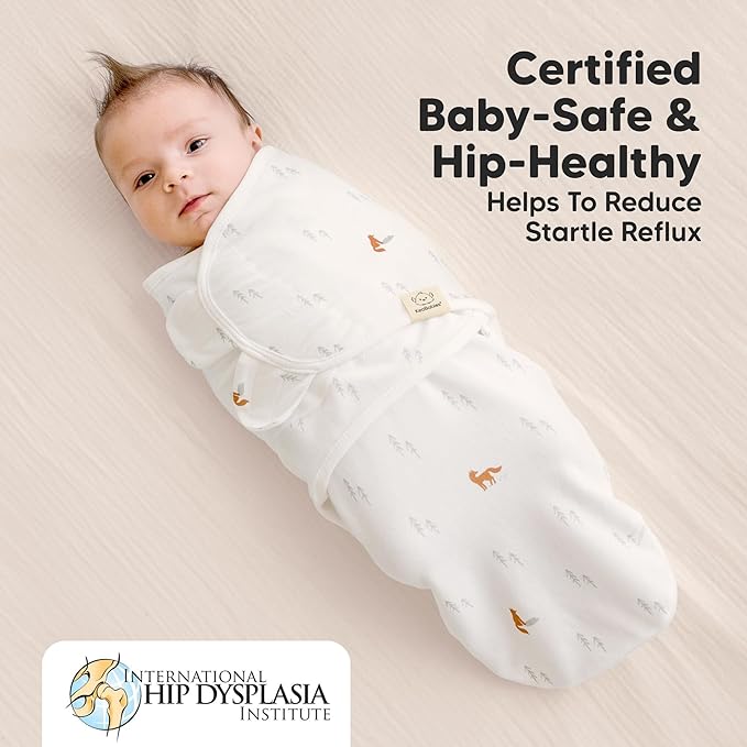 Baby Swaddle Sleep Sacks with Zipper - 3-Pack Swaddles for Newborns 0-3 Months, Infant, Baby Girls, Boys, Soft & Durable Newborn Sleep Sack,Easy Diaper Change Swaddling Blanket(Forest)