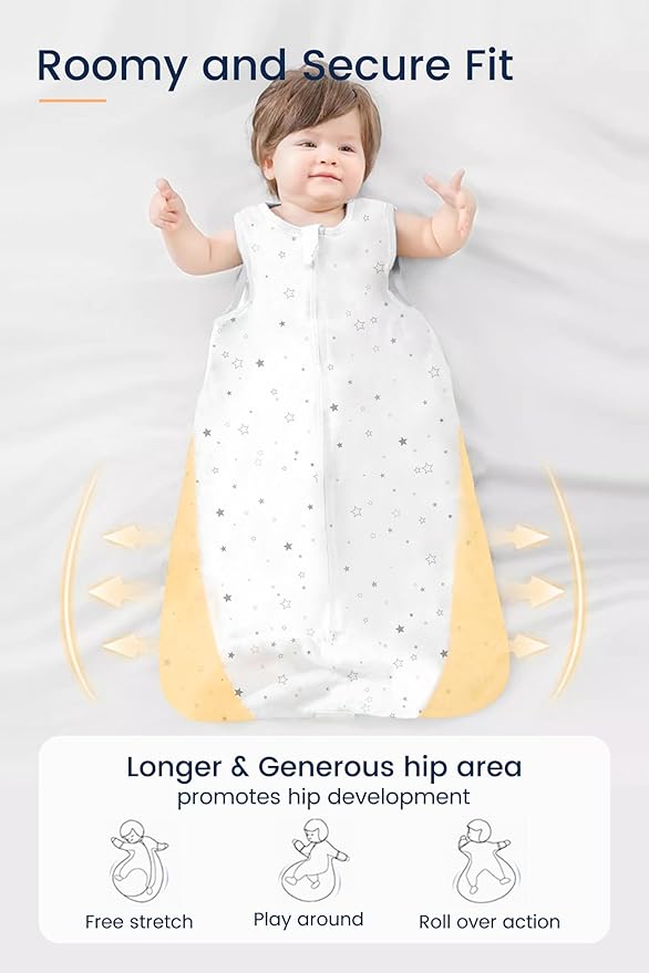 TotAha Toddler Sleep Sack 1.0 TOG for 2T-3T-4T, Wearable Blanket Baby Sleeping Bag with 2-Way Safe Zipper for All Seasons, Warm Soft Sleepsacks for Girl