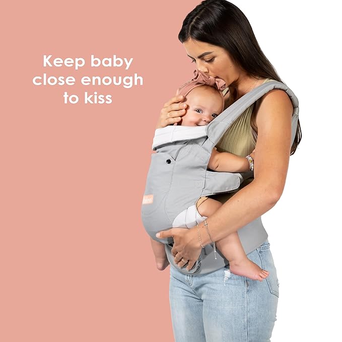 Baby Trend Caleo Charm Deluxe 3‑in‑1 Newborn Carrier, Eden – 100% Cotton, Machine Washable, Lumbar Support & Weather Protection