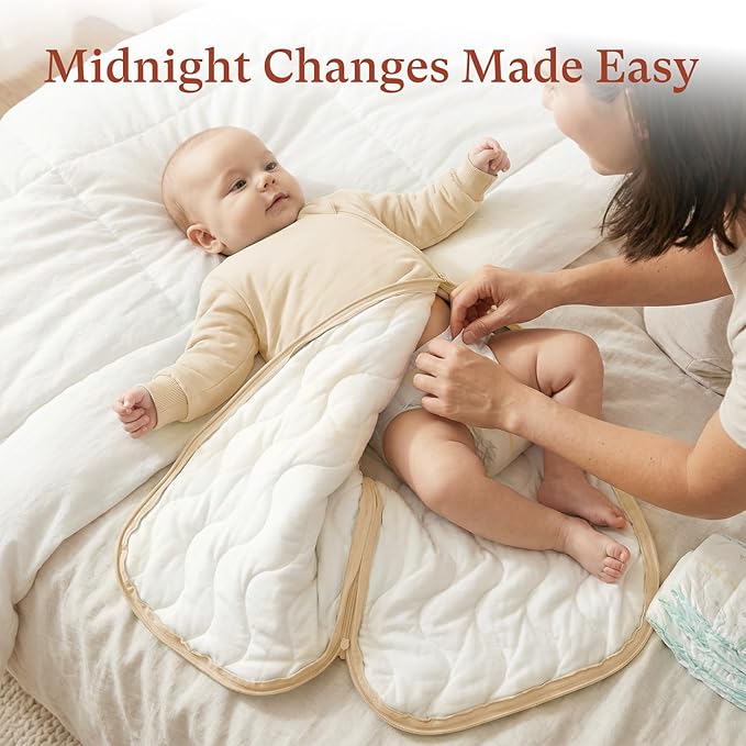 littogoose Baby Sleep Sack 1.0 TOG, Long Sleeve Wearable Blanket Soft Infants Sleeping Sack Boy Girl for 3-6 Months 2T-4T