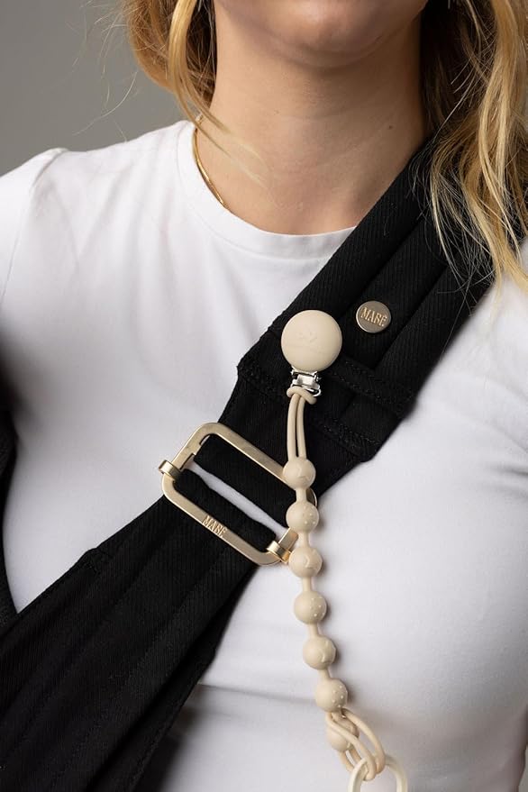 Mabē Monarch Toddler Sling Carrier – Ergonomic Hip Carry Support for Toddlers – Adjustable and Breathable Sling for Easy Up/Down & Comfortable Holding (16–45 lbs, Black)